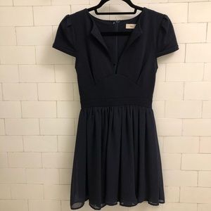 Navy Skater Dress